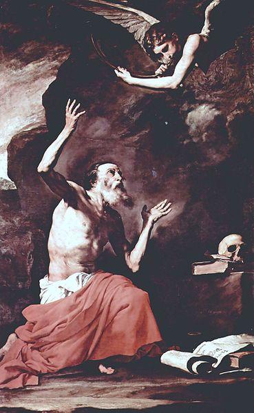 Jose de Ribera San Girolamo e lAngelo del Giudizio oil painting image